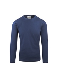 [1010] T-shirt manches longues (bleu nuit, S)