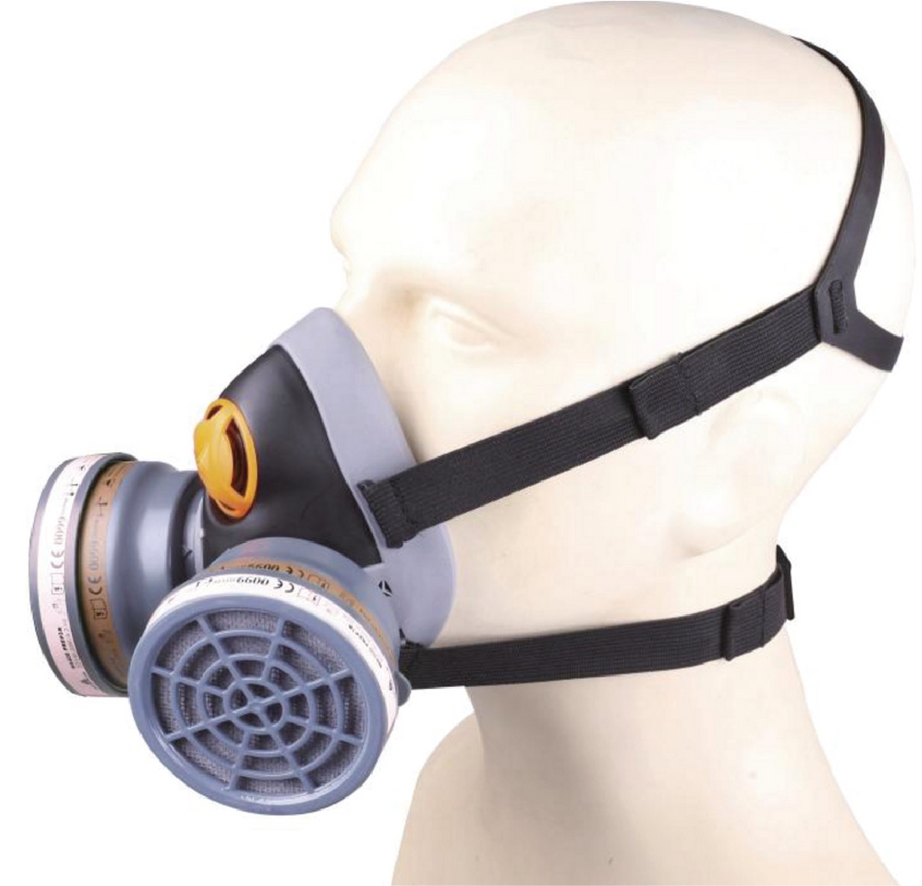 Demi masque respiratoire M6400 confort bi filtres